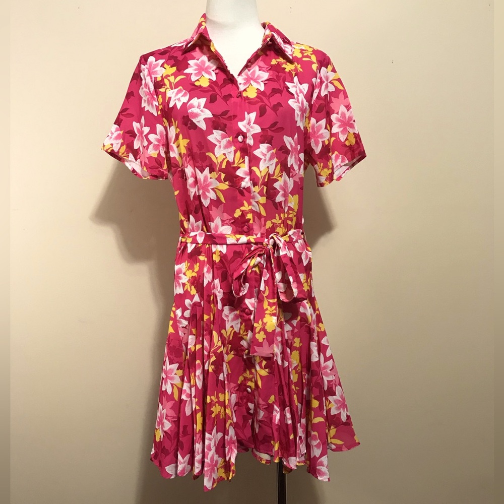 Axara Paris Women’s Button-Up Floral Dress